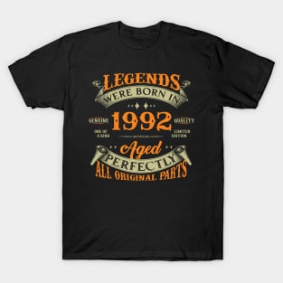 Legends Were Born In 1992 32nd Birthday T-Shirt